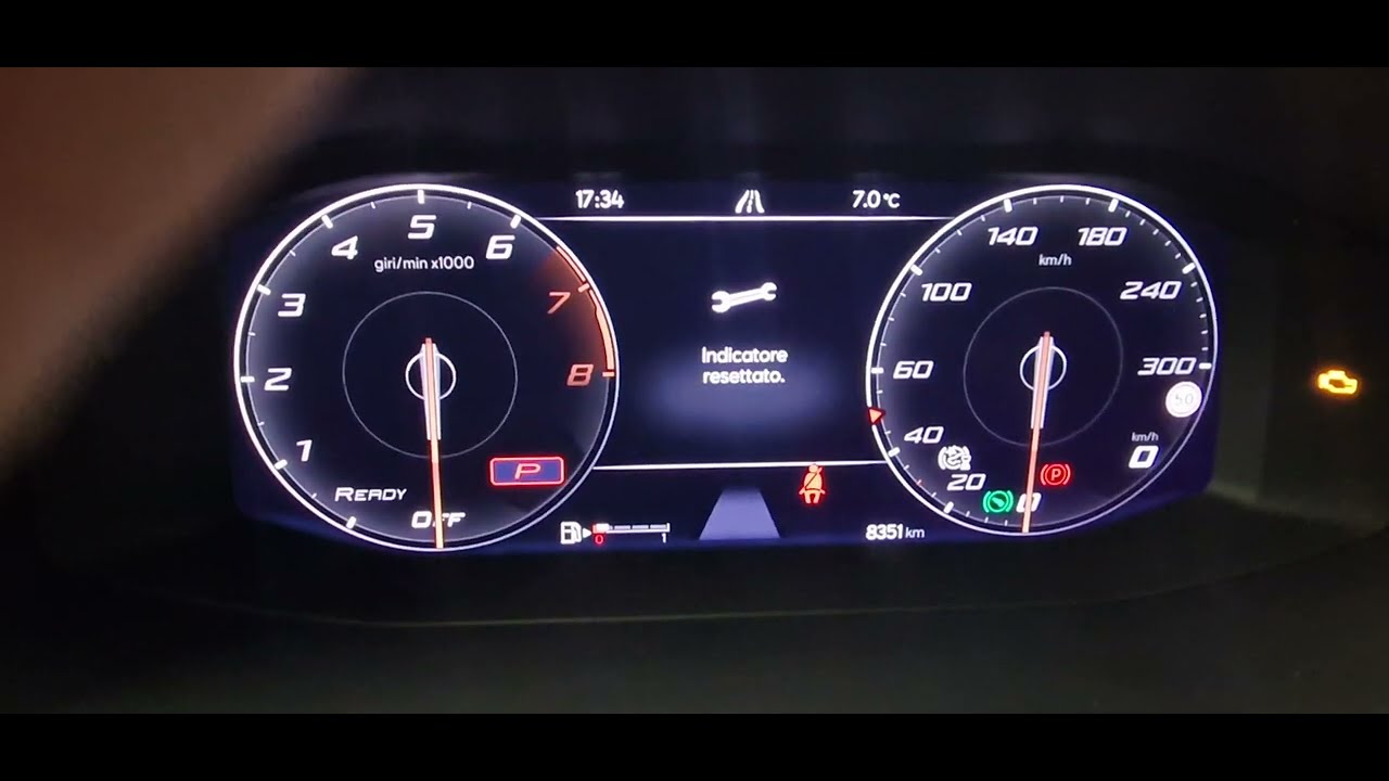 Sevice e ispezione reset Cupra leon 2.0 tsi
