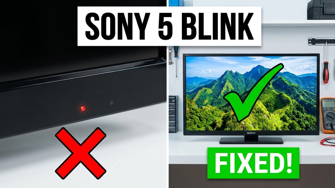 Sony TV 5 Time Blinking Solution - KLV-40EX430 Full Repair Guide