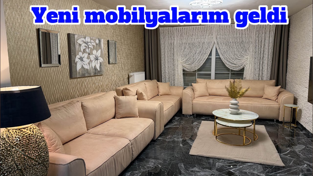 Yeni mobilyalarım geldi yeni salonum ❤️