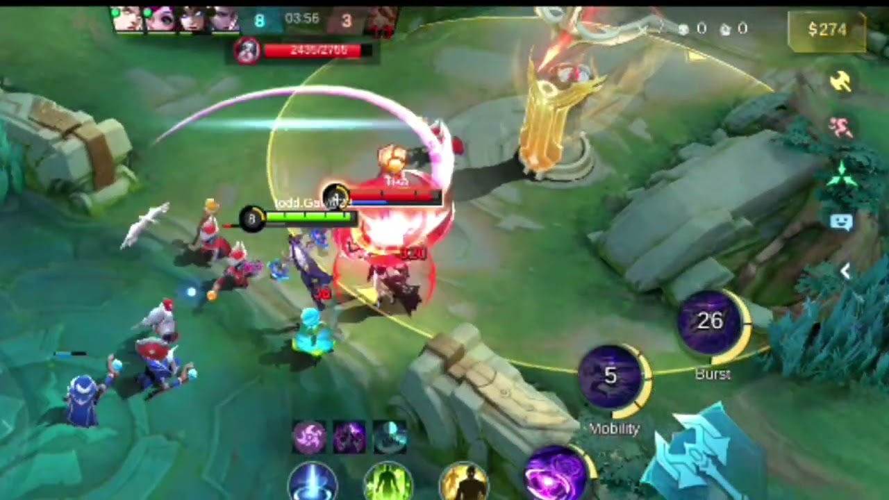 Dyrroth in 23 kill 😱 mobile legends 😱