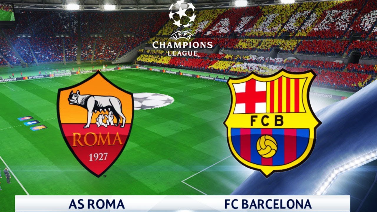 Roma vs Barcelona 10/04/2018 | 3 - 0 | UEFA Champions League (UCL) - PES Gameplay PC