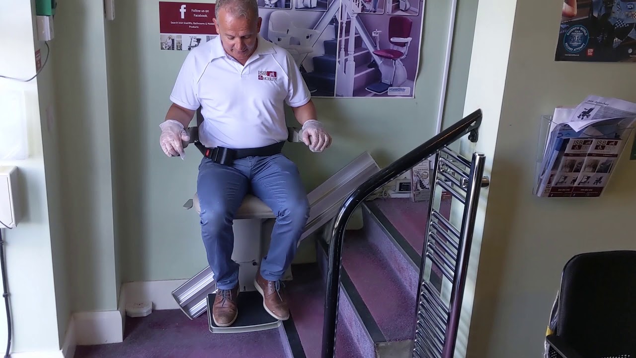 Elite Bruno Straight Stairlift Demonstration (Heavy Duty)