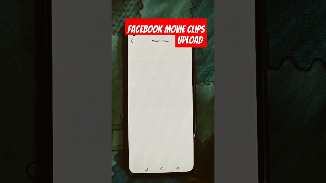 ✅ Facebook Movie Clips Upload #facebook #facebookreels