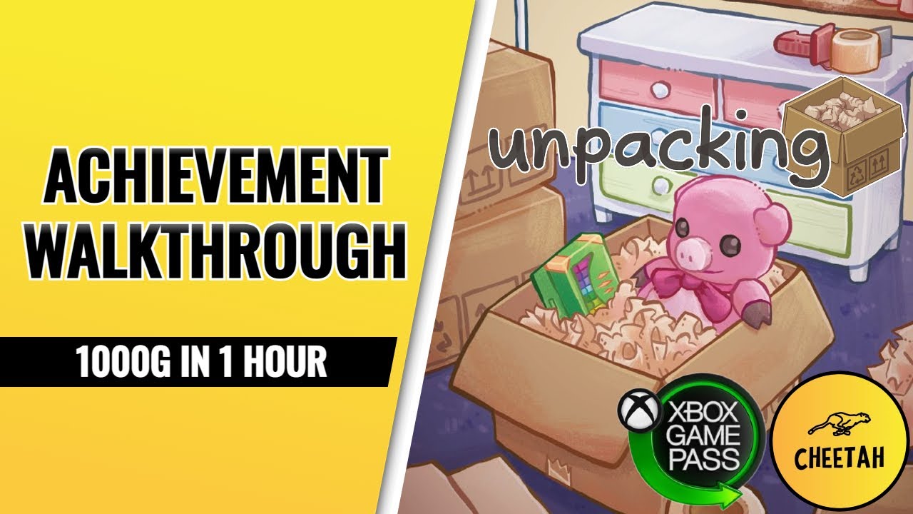 Unpacking - Achievement Walkthrough (EASY XBOX GAME PASS COMPLETION)