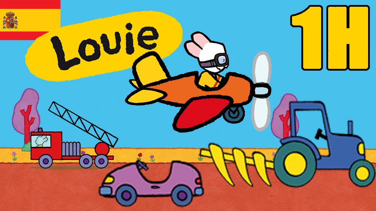 1 hora de Louie: Vehiculos - Compilacion | Dibujos animados para niños