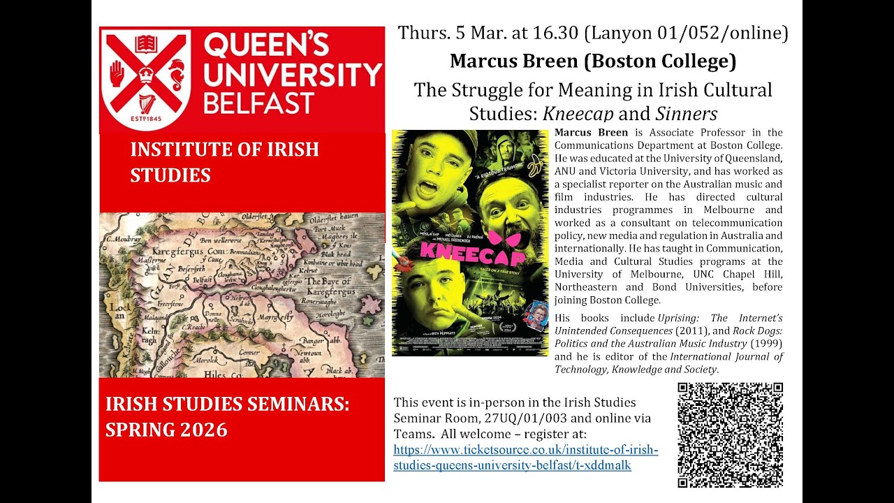 Irish Studies Seminar: Marcus Breen (5.3.26)
