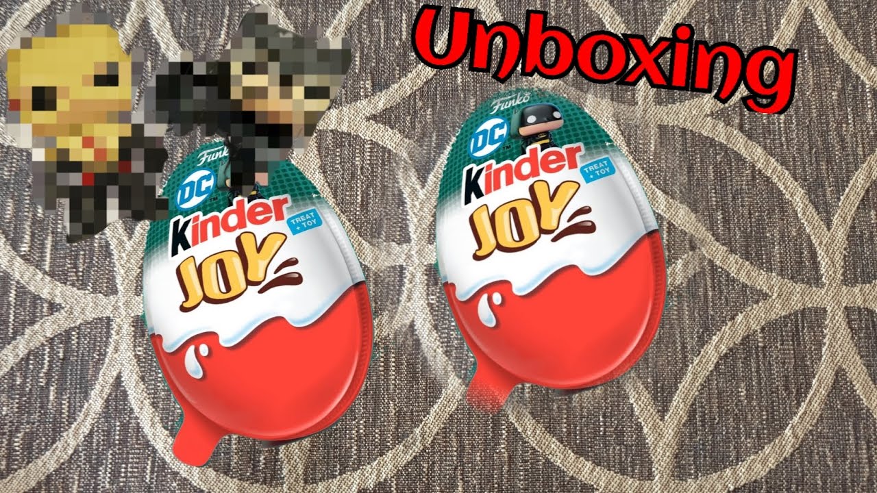Unboxing Kinder Joy's DC Funko pops📦