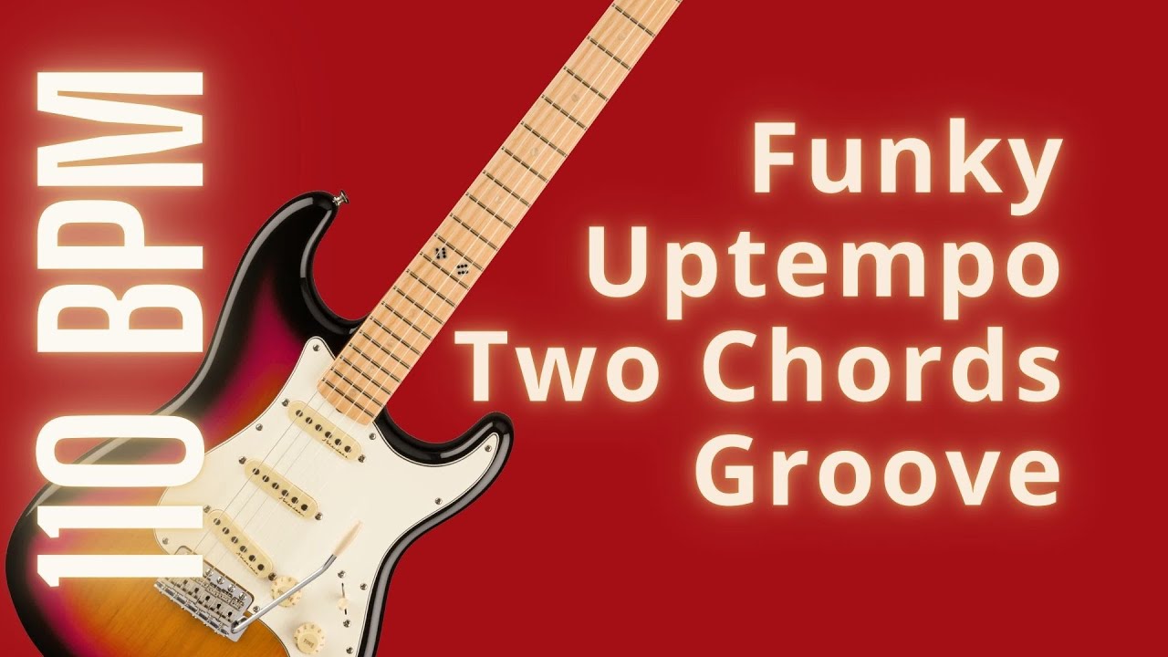 Funky Uptempo Two Chords Groove | 110 BPM | Guitar Backing Track Jam in G major | #JBsJT 171