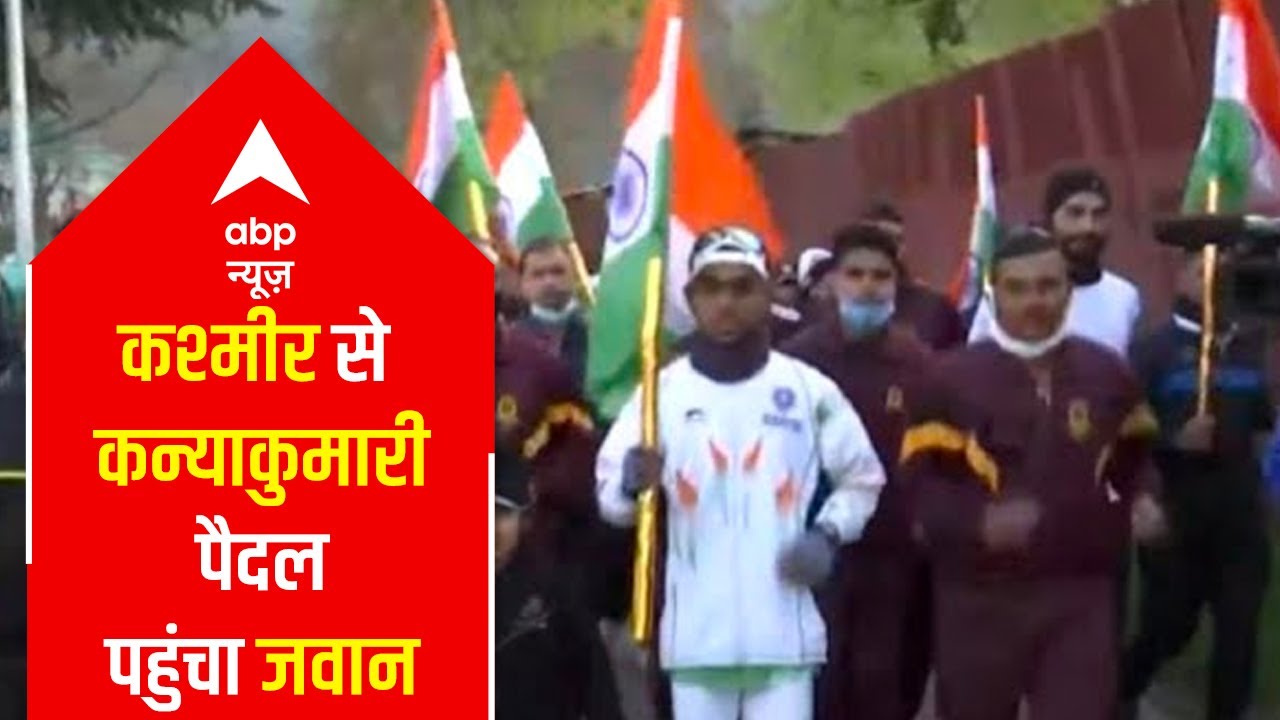 Soldier walking for 4000 km from Kashmir to Kanyakumari