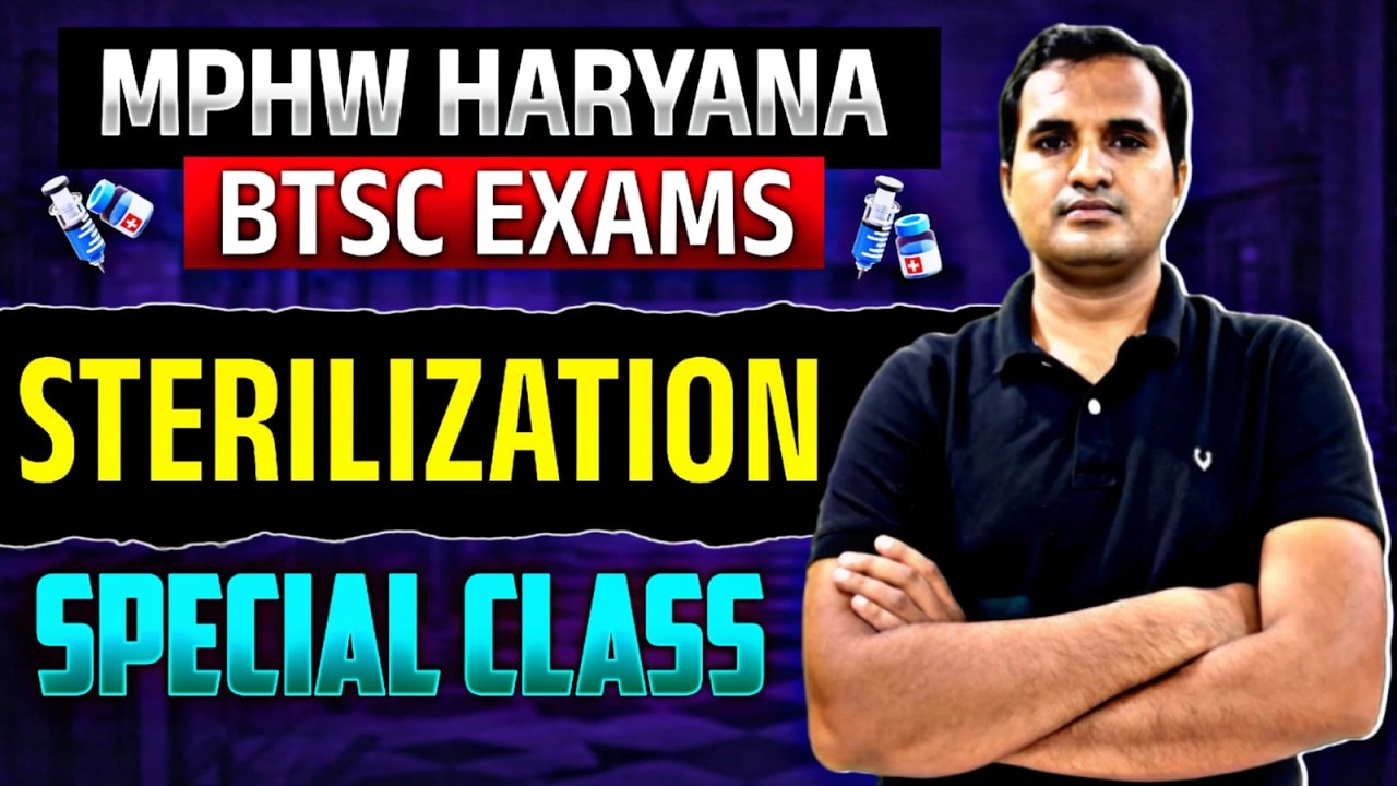 MPHW STERILIZATION REVISION CLASSES|MPHW MCQ BTSC ANM| NORCET CHO| STAFF NURSE