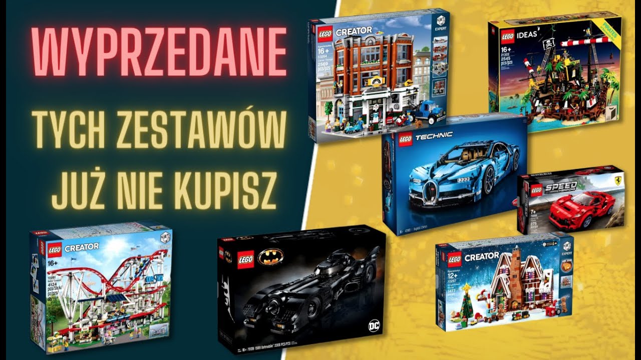 Wyprzedane zestawy LEGO | Fala wycofań przed Black Friday