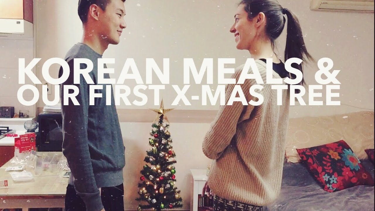 Korean Meals & Our First Christmas Tree in Korea 외국인아내를 위해 만든 한국음식 & 크리스마스트리 장식 (자막 CC)