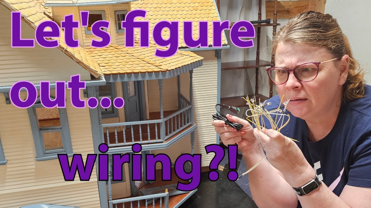 Getting started on wiring on Huge Antique Dollhouse 🏠#dollhouse #dollhousetour #miniature #handmade