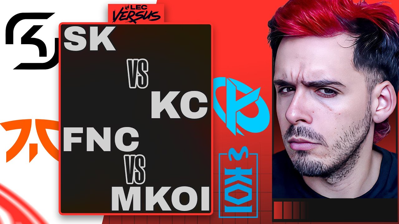 FNATIC se enfrenta a MOVISTAR KOI, PARTIDAZO | LEC VERSUS, FNC vs MKOI y SK vs KC VOD completos.