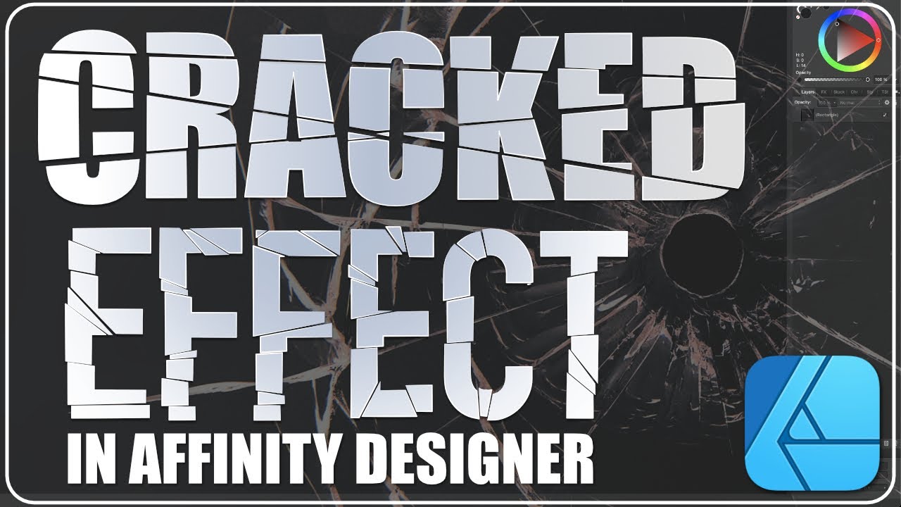 Cracked Text Effect in Affinity Designer V1