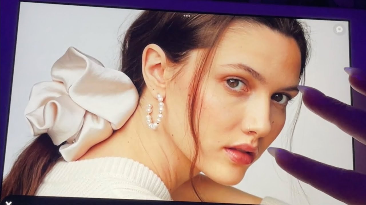 whisper ASMR 🎀 browsing pretty jewelry on Pinterest 🌧️ iPad tapping & tracing