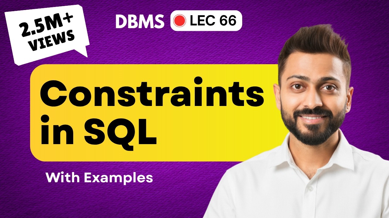 Lec-58: Constraints in SQL in Hindi | DBMS