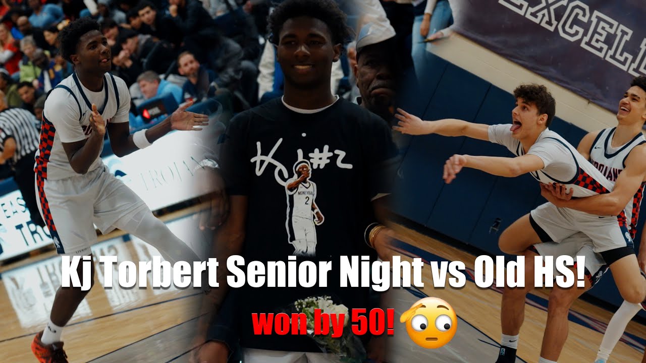 Kj Torbert senior night! #1 team in the state won by 50! They was clip farming all night