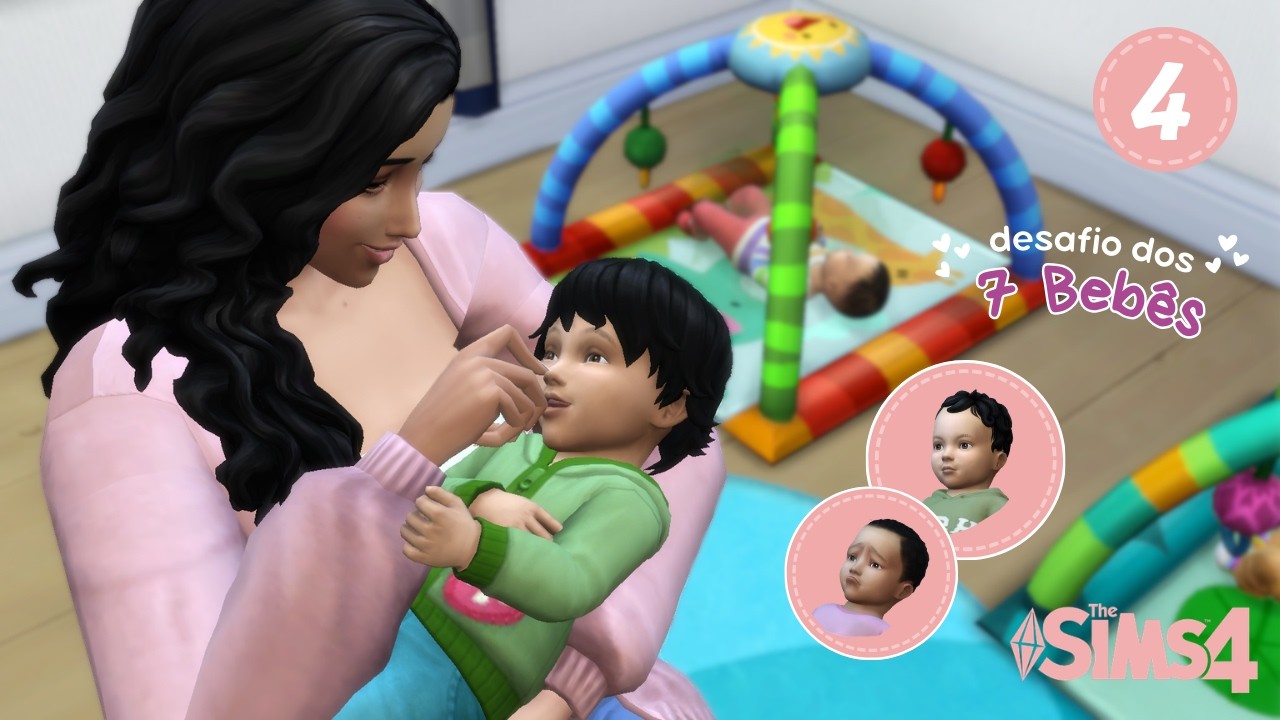 AGORA ELES SÃO BEBÊS DE COLO! - DESAFIO DOS 7 BEBÊS | The Sims 4: Gameplay