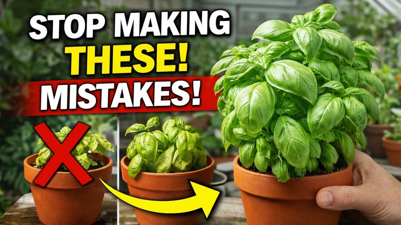 How to Grow Strong Basil Indoors — 6 Mistakes Most People Make