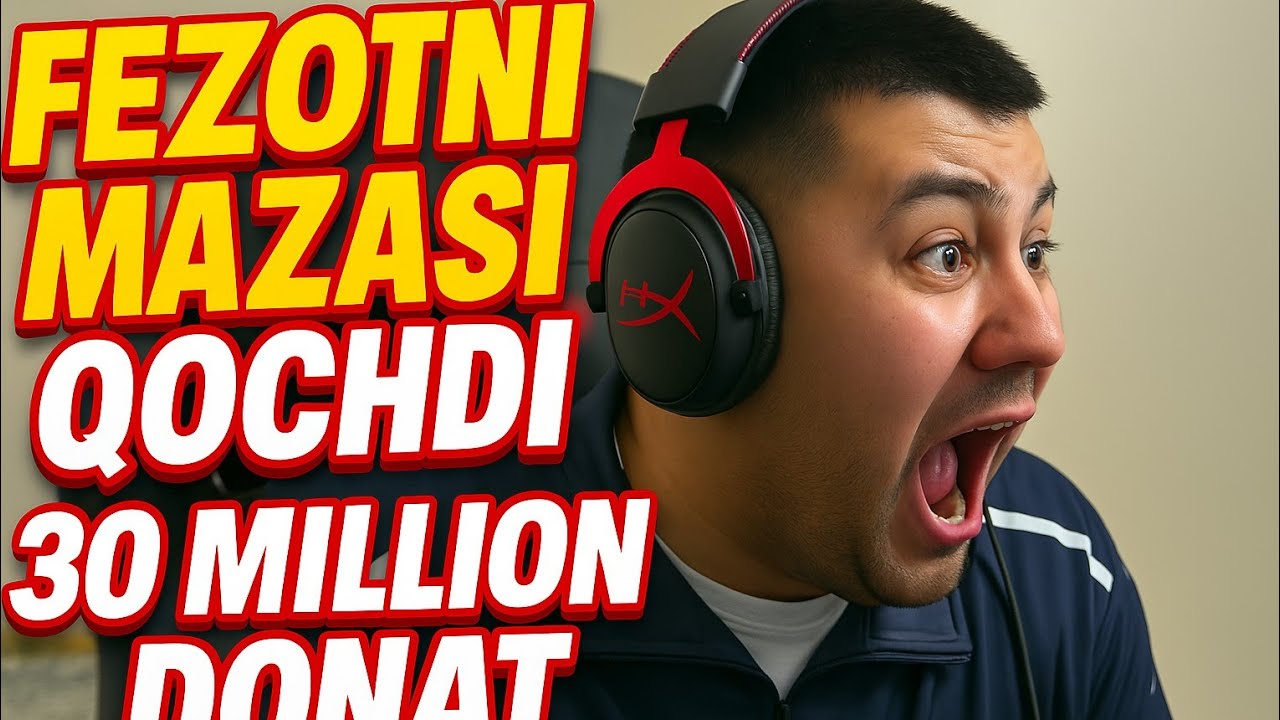 FEZOT STRIMDA MAZASI QOCHDI - 30 MILLION DONAT - @FEZOT @FEZOTLIVE
