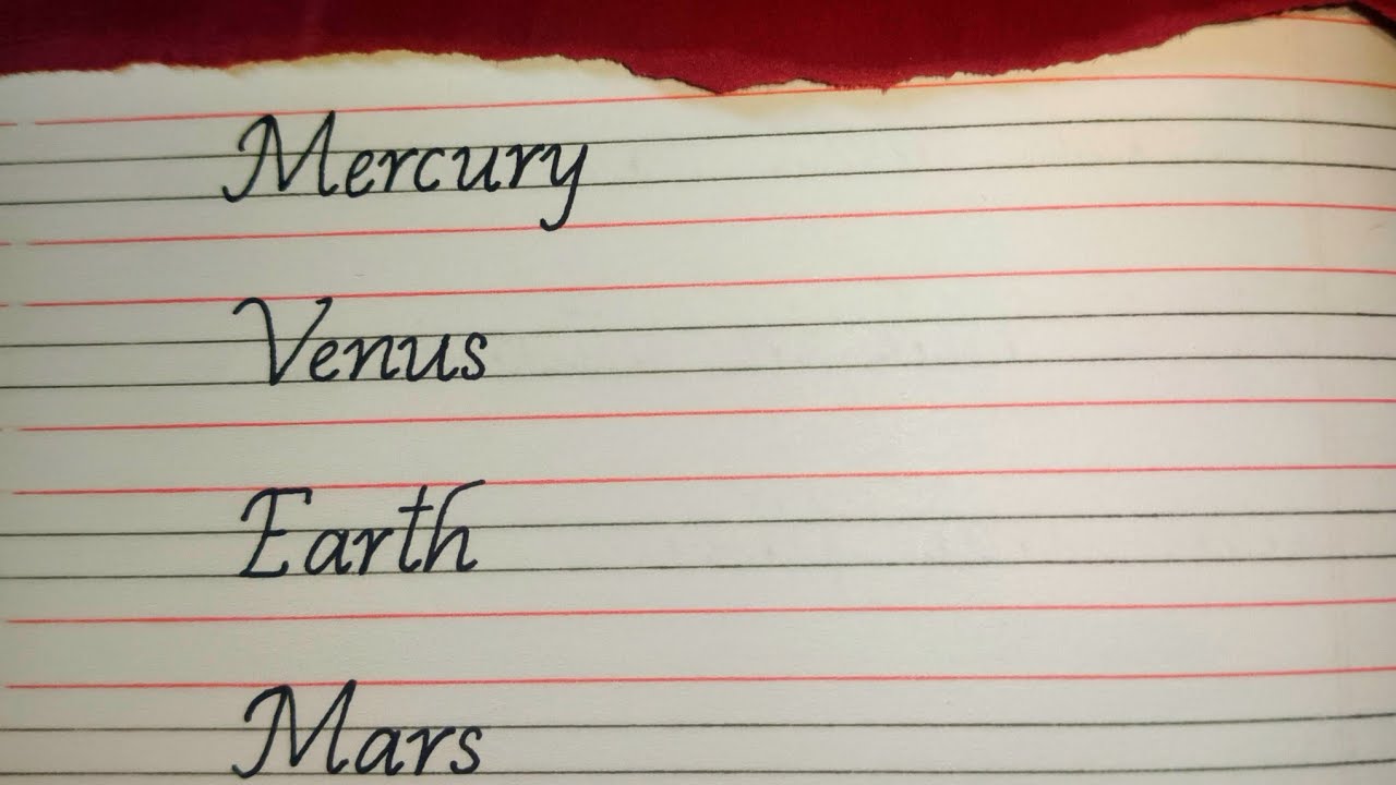 Planets names #viralvideo #handwriting 
