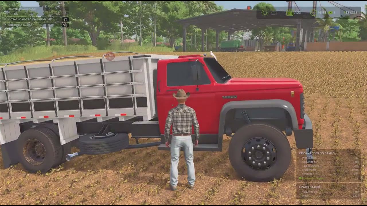Fs25  fazenda bem simulada colhi minha soja vendi para obter  dinheiro para comprar mais maquinas