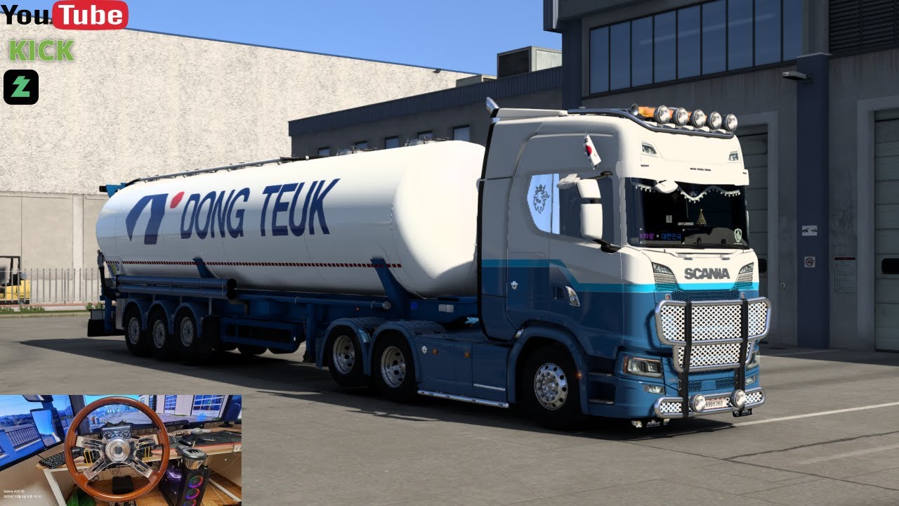 ETS2 1.52 유로트럭2  운송 Logitech G29 & TH8A Shifter 18-inch Volvo Truck Handle