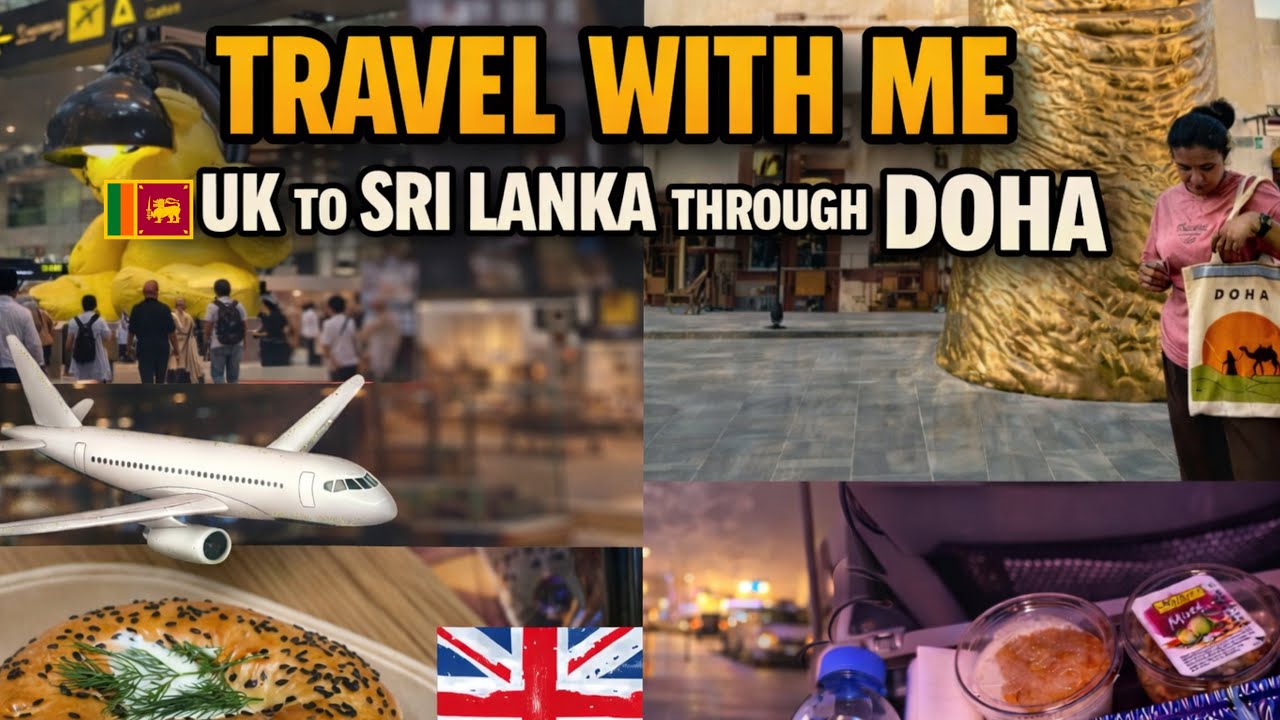 London to Colombo🇱🇰✅💌 අන්තිම මොහොතේ plans වෙනස් කළේ ඇයි😭#fypシ゚viral #vlog #travel #qatar #sinhala 