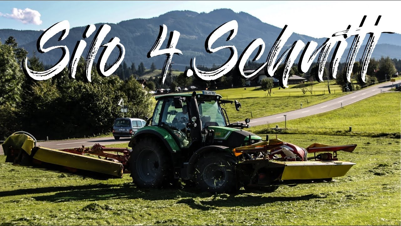 Silo 4 Schnitt|HD|Pöttinger Novacut X8; Deutz-Fahr Agrotron 6140.4