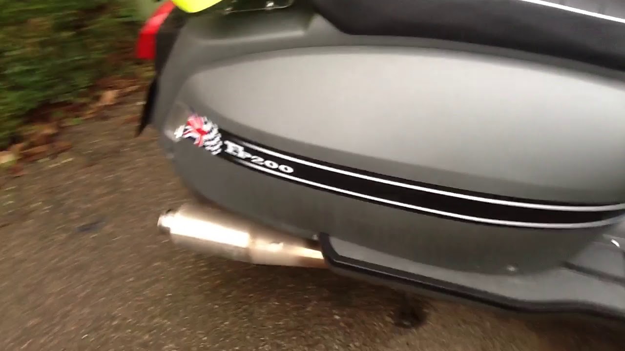 Scomadi TL 200 with PM Tuning exhaust fitted, nice sound.