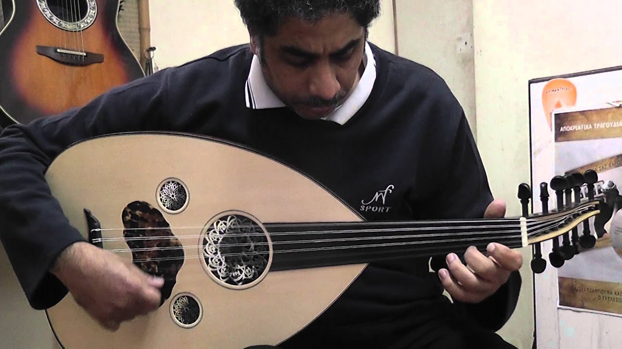 arabic oud with iraqi tuning played by Fadel made by D.Rapakousios