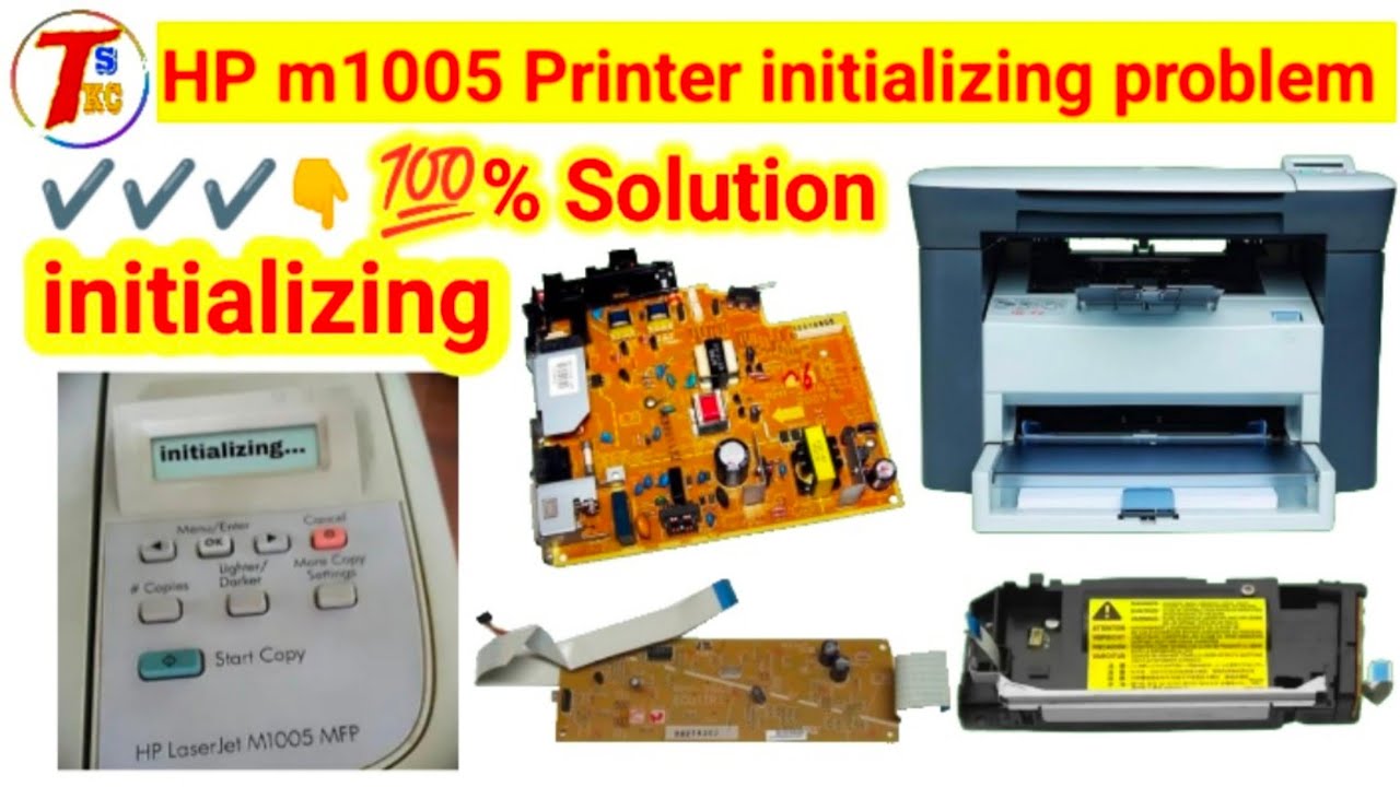 initializing problem || hp laserjet m1005 printer || initializing problem solution new video