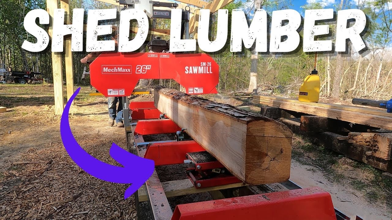 Milling Purlins For Our Sawmill Shed - MechMaxx SM-26