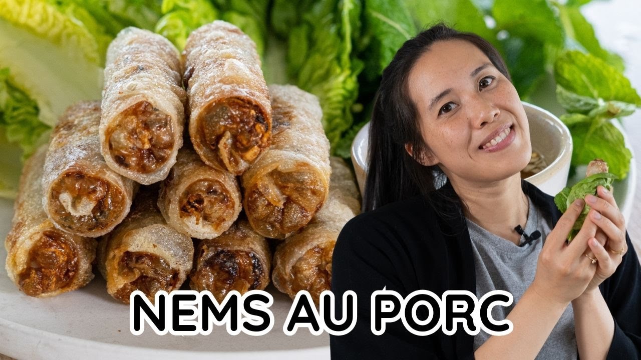 NEMS VIETNAMIENS AU PORC CROUSTILLANTS-  RECETTE 100% TRADITIONNELLE