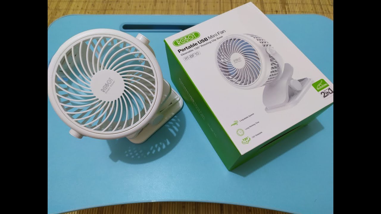 [UNBOXING] Review Kipas Portable Robot USB Mini Fan RT BF 10, Dinginnya Maknyoss