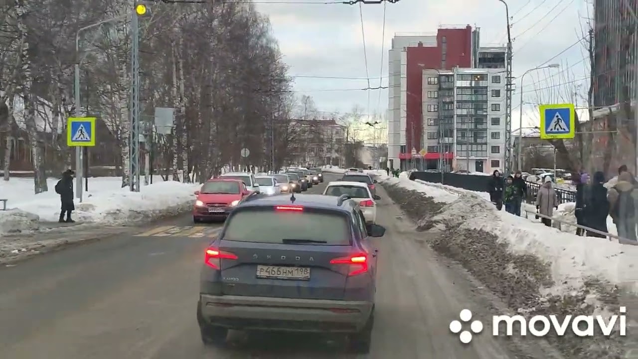 Петрозаводск. Едем по городу 15.01.2025.