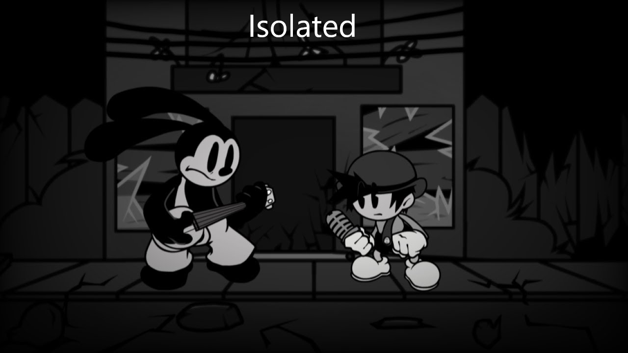 Isolated V2 but Desolation Oswald Sings It FNF