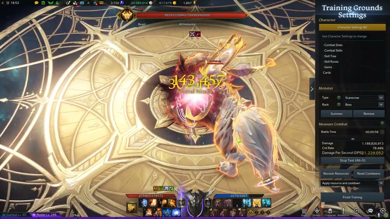 Lost Ark - Red Gunlancer (1625) 2m DPS test