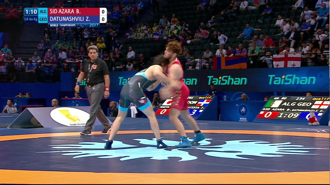 Qual. GR - 80 kg: Z. DATUNASHVILI (GEO) df. B. SID AZARA (ALG) by VPO1, 2-2
