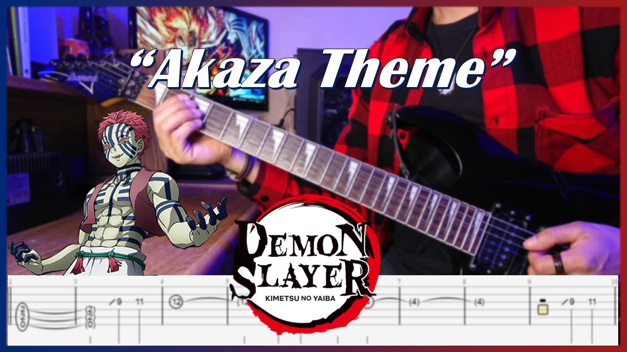 【TABS】Kimetsu No Yaiba Mugen Train OST - Akaza Theme (Guitar Cover by Luis Téllez Music)