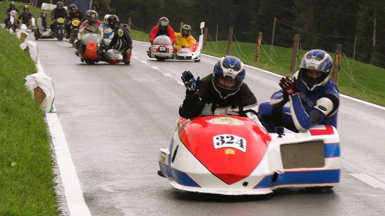 Superb Vintage Classic Sidecars and Motorcycles at Swiss Hillclimb - Schallenberg Classic 2022