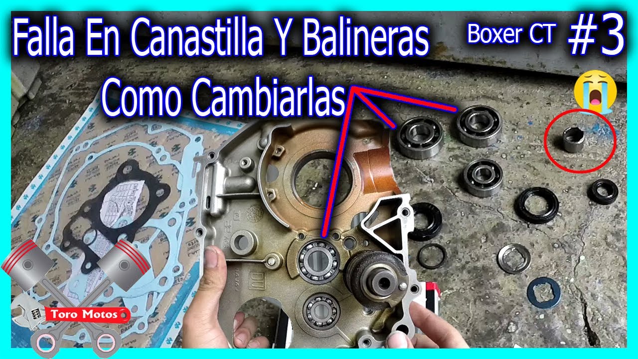 Boxer CT 100 Como Sacar Balineras Viejas Del Motor Y Poner Las Nuevas parte 3