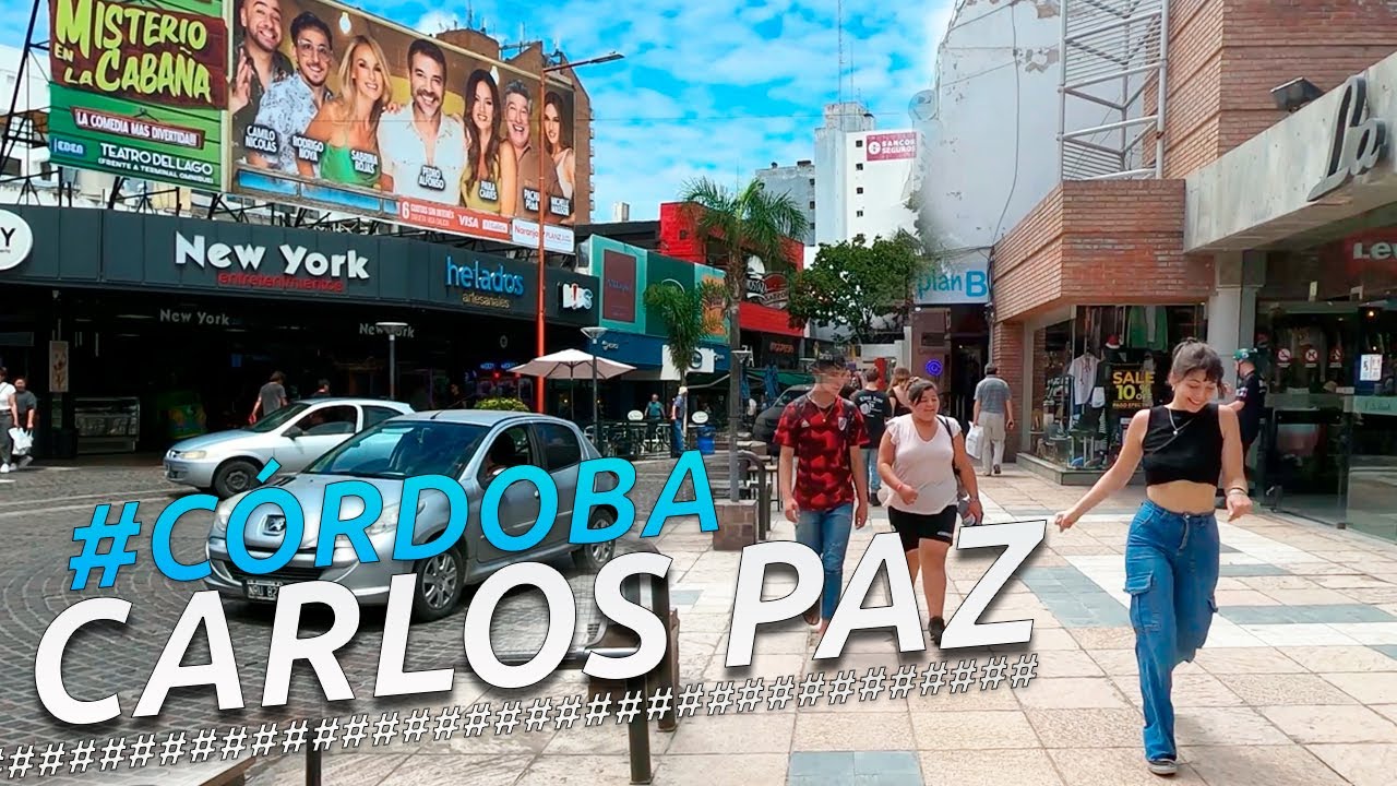 Recorriendo VILLA CARLOS PAZ CENTRO I CÓRDOBA I ARGENTINA I 4K Walking Tour VLOG