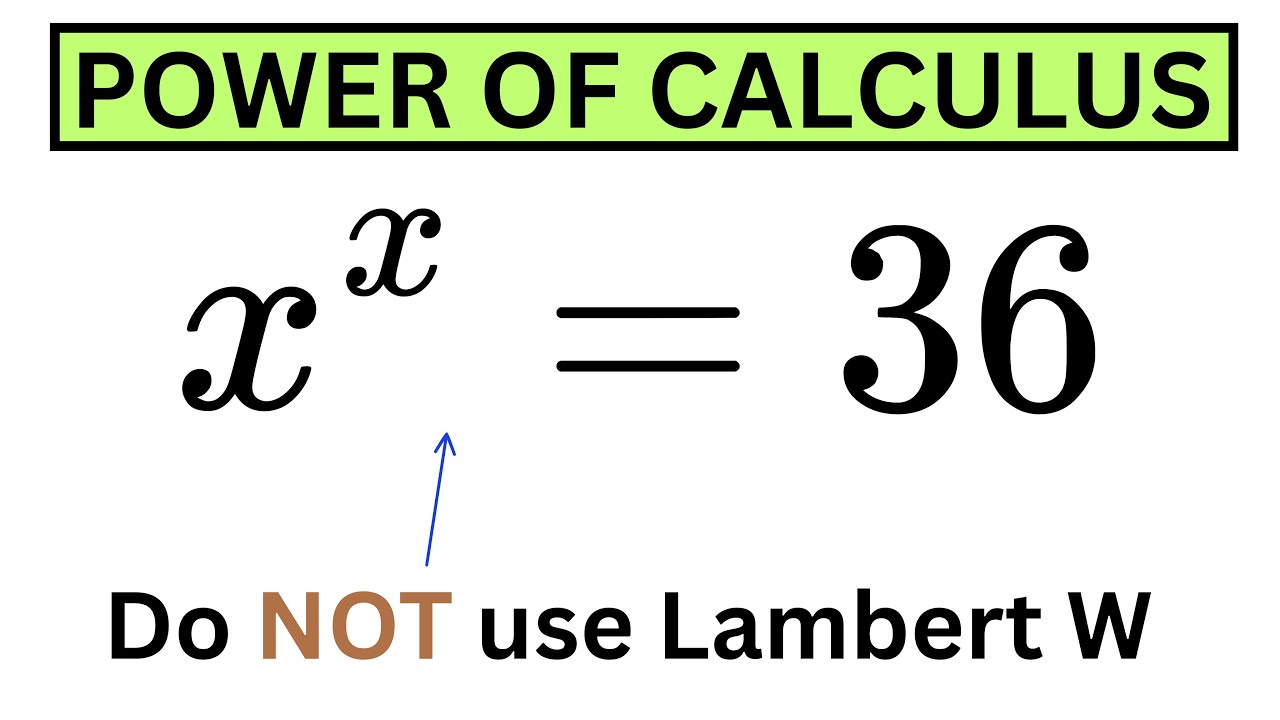 Hardest Exponential Equation!