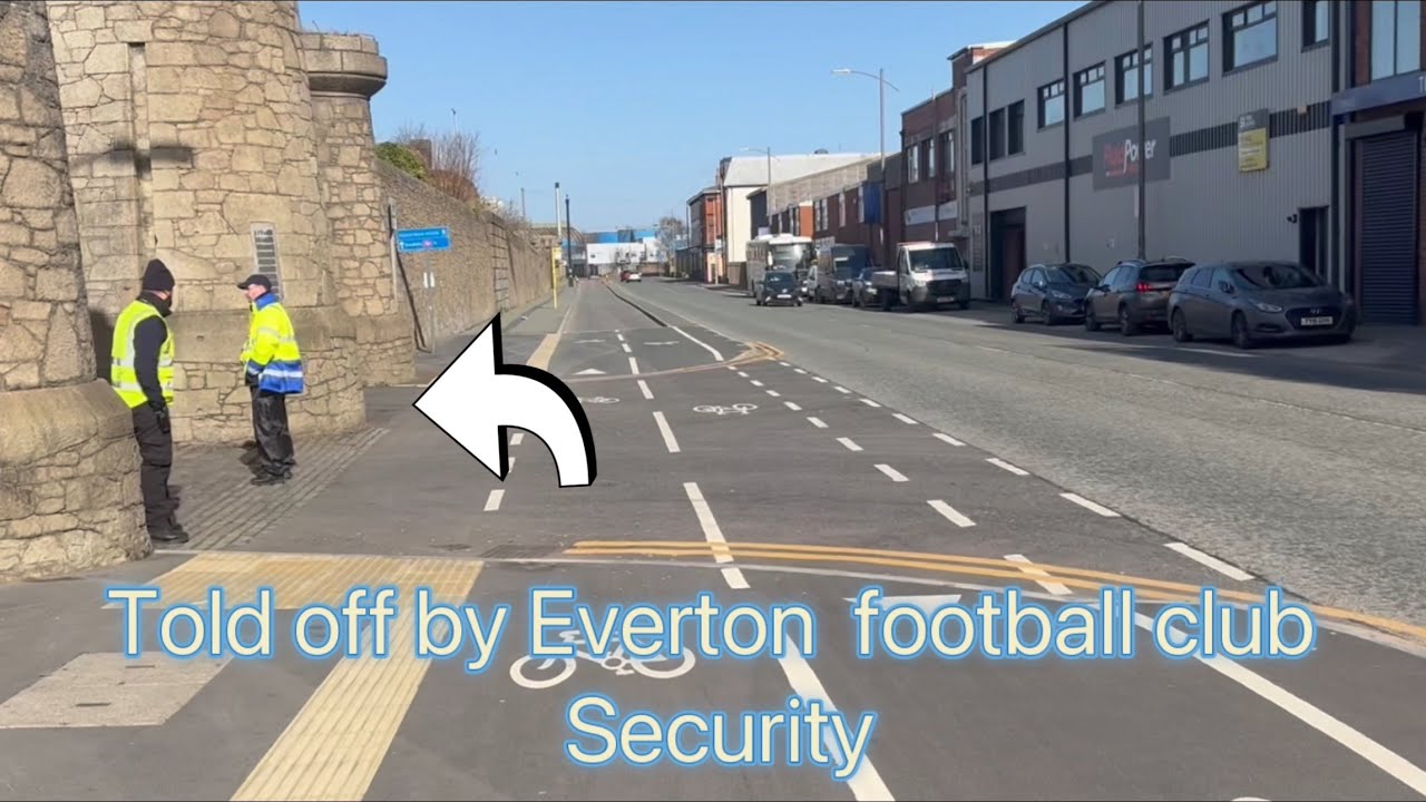 My ride down to Everton football club i was told off #everton #security 