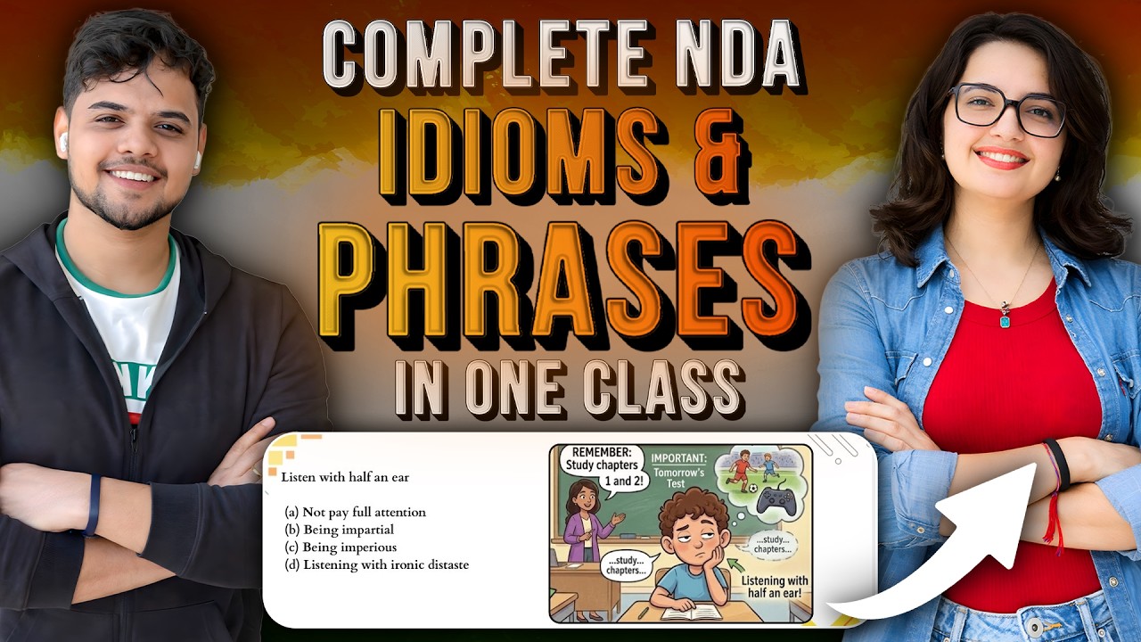 Complete NDA Idioms and Phrases  in One Class | NDA English 2026 || NDA GAT 2026.