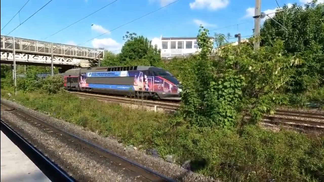 Spot en gare de Pierrefitte Stains (TGV Disney, E300, V2N...)