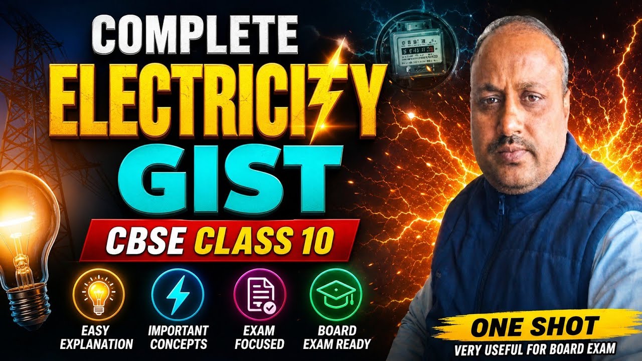Electricity 💥💡one shot (gist) |class 10 physics | cbse exam 2026.