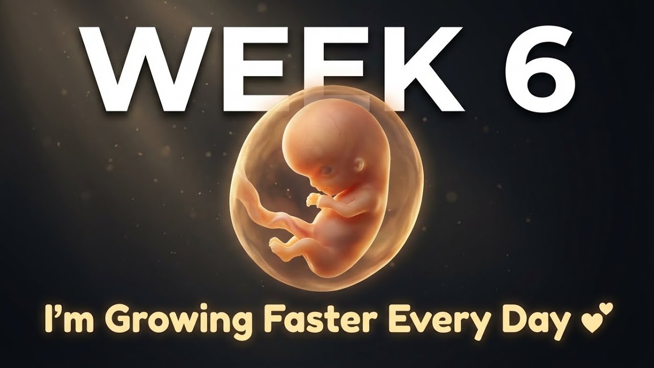 Pregnancy Week 6: Brain Growth & Limb Buds Form | 3D Fetal Development Animation